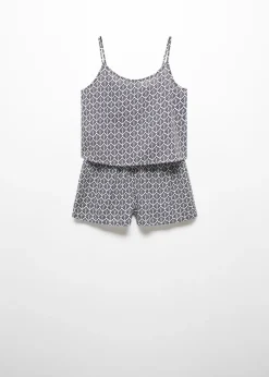 MANGO Piżamy*Krótka wzorzysta piżama
