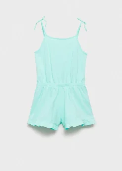 Dzieci MANGO Sukienki I Kombinezony*Krótki bawełniany kombinezon