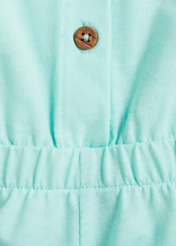 Dzieci MANGO Sukienki I Kombinezony*Krótki bawełniany kombinezon