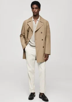 MANGO Kurtki I Koszule Wierzchnie|Płaszcze*Krótki bawełniany trencz