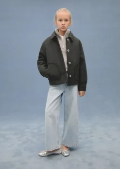 Dzieci MANGO Płaszcze I Kurtki*Krótki płaszcz flauszowy