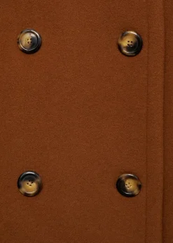 MANGO Płaszcze*Krótki płaszcz wełniany dwurzędowy