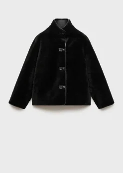 MANGO Płaszcze|Kurtki*Krótki płaszcz z imitacji futra