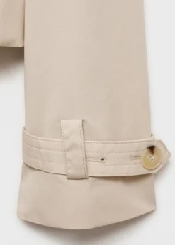 MANGO Płaszcze*Krótki trencz dwurzędowy