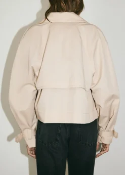 MANGO Płaszcze*Krótki trencz dwurzędowy