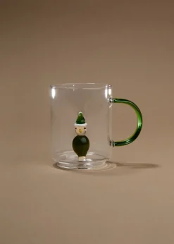 MANGO Szklanki I Kieliszki|Kubki*Kubek ze szkła borokrzemowego z motywem bałwana