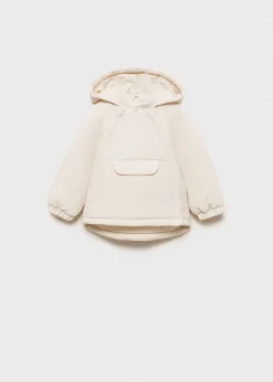 Dzieci MANGO Płaszcze|Płaszcze I Kurtki*Kurtka anorak pikowana z kieszenią kangurką