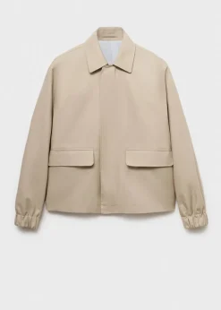 MANGO Kurtki I Koszule Wierzchnie*Kurtka bawełniana oversize z kieszeniami