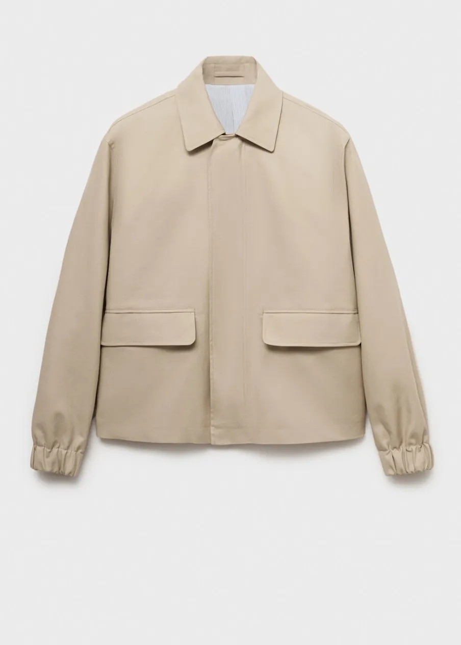 MANGO Kurtki I Koszule Wierzchnie*Kurtka bawełniana oversize z kieszeniami