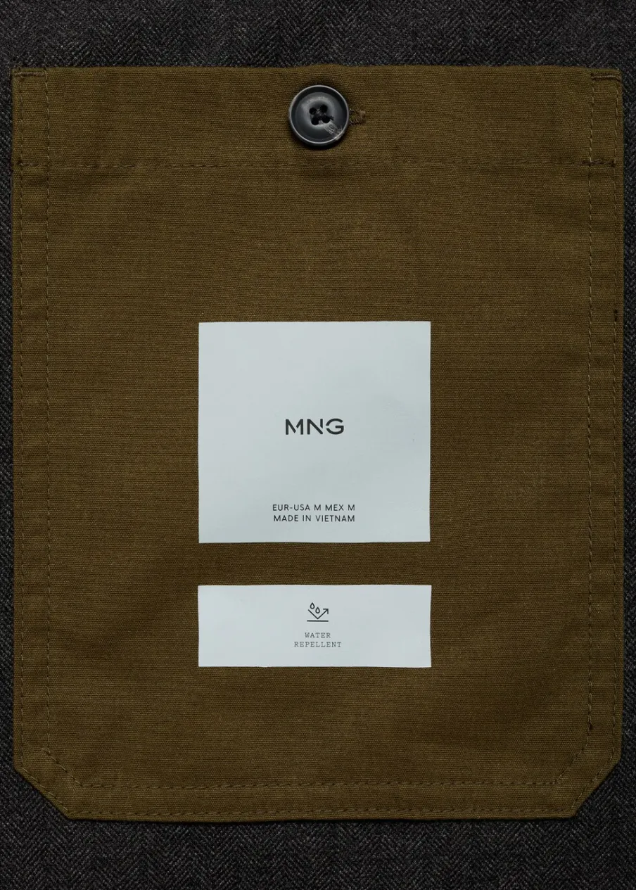 MANGO Kurtki I Koszule Wierzchnie*Kurtka bawełniana water repellent