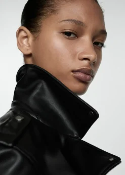 MANGO Kurtki*Kurtka biker ze sztucznej skóry