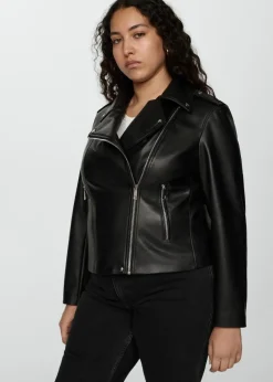 MANGO Kurtki*Kurtka biker ze sztucznej skóry