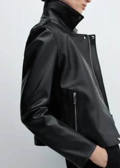 MANGO Kurtki*Kurtka biker ze sztucznej skóry