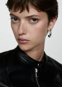 MANGO Kurtki*Kurtka biker ze sztucznej skóry