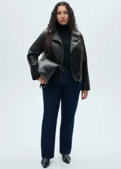 MANGO Kurtki*Kurtka biker ze sztucznej skóry