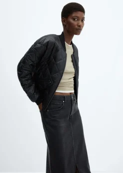 MANGO Płaszcze*Kurtka bomber pikowana nieprzemakalna