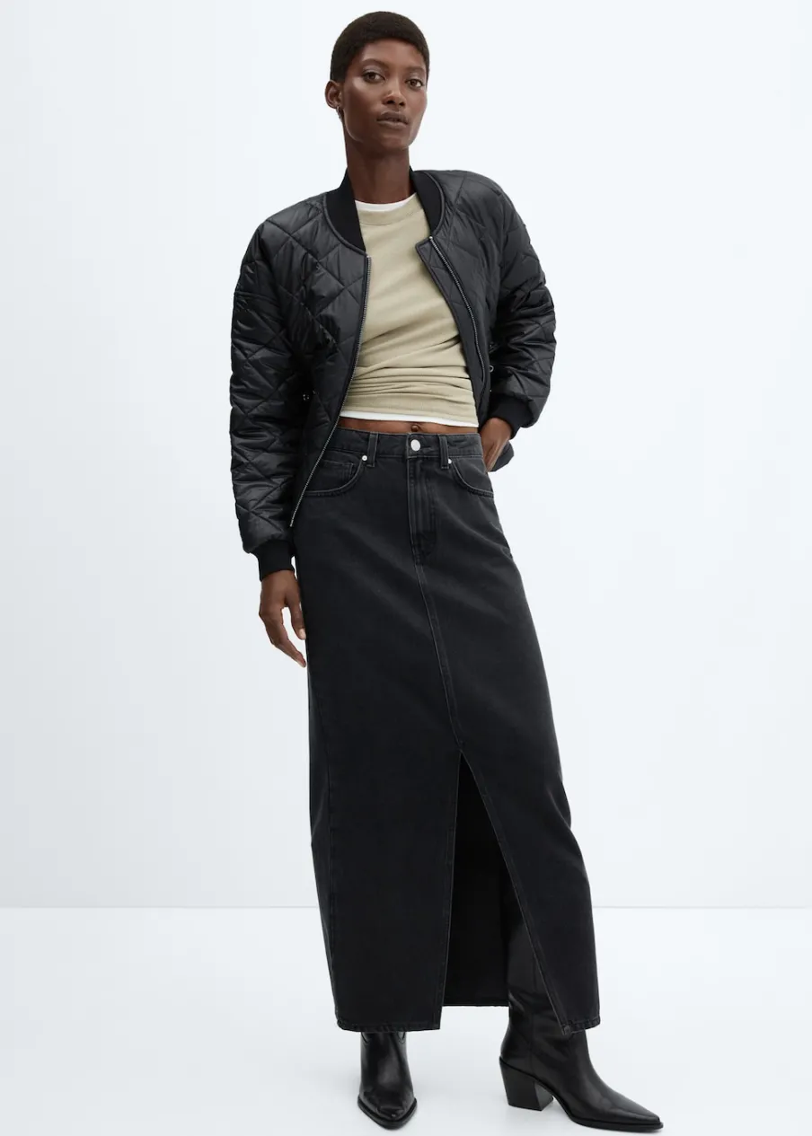 MANGO Płaszcze*Kurtka bomber pikowana nieprzemakalna