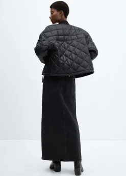 MANGO Płaszcze*Kurtka bomber pikowana nieprzemakalna