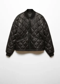 MANGO Płaszcze*Kurtka bomber pikowana nieprzemakalna
