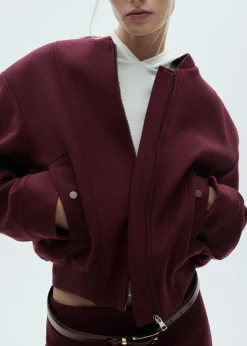 MANGO Kurtki*Kurtka bomber wełniana z kieszeniami