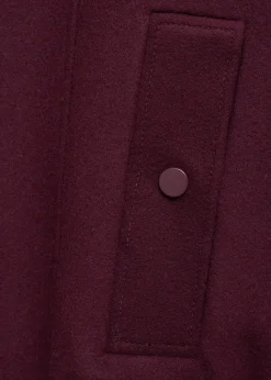 MANGO Kurtki*Kurtka bomber wełniana z kieszeniami