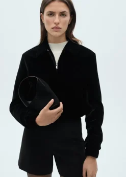 MANGO Kurtki*Kurtka bomber z aksamitu