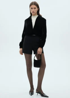 MANGO Kurtki*Kurtka bomber z aksamitu