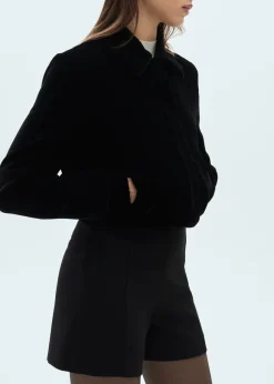 MANGO Kurtki*Kurtka bomber z aksamitu