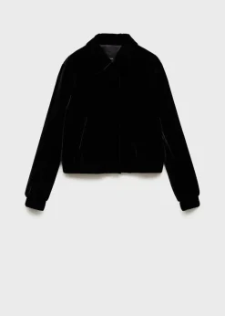 MANGO Kurtki*Kurtka bomber z aksamitu