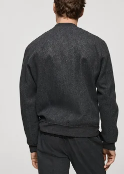 MANGO Kurtki I Koszule Wierzchnie*Kurtka bomber z flaneli regular fit