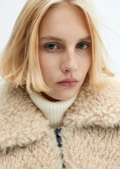 MANGO Kurtki*Kurtka bomber z imitacji futra