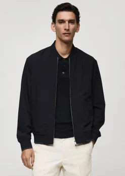 MANGO Kurtki I Koszule Wierzchnie*Kurtka bomber z tkaniny comfort strech