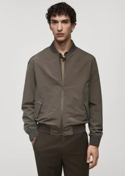 MANGO Kurtki I Koszule Wierzchnie*Kurtka bomber z tkaniny technicznej waterproof