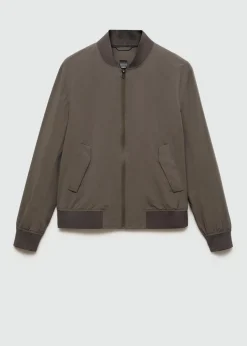 MANGO Kurtki I Koszule Wierzchnie*Kurtka bomber z tkaniny technicznej waterproof