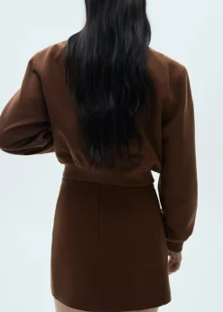 MANGO Kurtki*Kurtka bomber z wełny