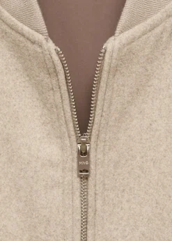 MANGO Kurtki I Koszule Wierzchnie*Kurtka bomber z wełny z recyklingu