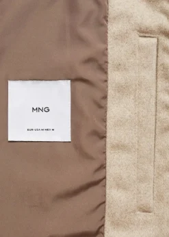 MANGO Kurtki I Koszule Wierzchnie*Kurtka bomber z wełny z recyklingu