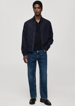 MANGO Kurtki I Koszule Wierzchnie*Kurtka bomber ze sztucznego zamszu