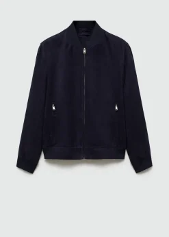 MANGO Kurtki I Koszule Wierzchnie*Kurtka bomber ze sztucznego zamszu