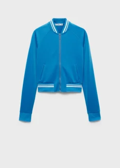 MANGO Kurtki*Kurtka bomberka w kontrastowe paski