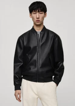 MANGO Kurtki I Koszule Wierzchnie*Kurtka bomberka ze sztucznej skóry