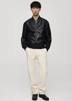 MANGO Kurtki I Koszule Wierzchnie*Kurtka bomberka ze sztucznej skóry