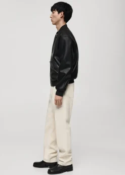 MANGO Kurtki I Koszule Wierzchnie*Kurtka bomberka ze sztucznej skóry