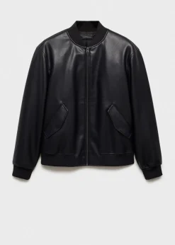MANGO Kurtki I Koszule Wierzchnie*Kurtka bomberka ze sztucznej skóry