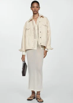 MANGO Kurtki*Kurtka dżinsowa oversize