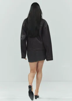 MANGO Kurtki*Kurtka dżinsowa oversize z efektem foil