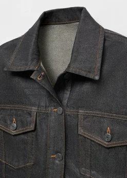 MANGO Kurtki*Kurtka dżinsowa oversize z efektem foil