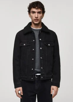 MANGO Kurtki I Koszule Wierzchnie*Kurtka dżinsowa podszyta barankiem