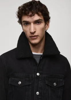 MANGO Kurtki I Koszule Wierzchnie*Kurtka dżinsowa podszyta barankiem