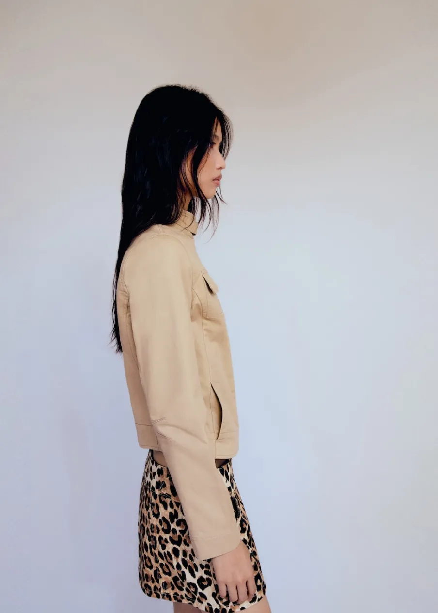 MANGO Kurtki*Kurtka dżinsowa z kieszeniami